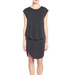 TROUVE Women's Cape Open Back Modal Blend Dress Size XS In Black